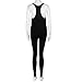 GBSELL Women Slim Sexy Sport Club Sleeveless Romper Jumpsuit Bodysuit (Black, S)