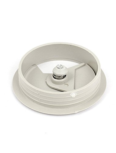 Plastic 60mm Dia PC Desk Grommet Cable Tidy Wire Hole Cover Gray