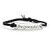 YOYONY 10 PCS PACK ! Inspirational Gift Set Random Inspirational Message Adjustable Leather Bracelets,Great Gifts For Friends Family Students Class mates Club members! (silver)