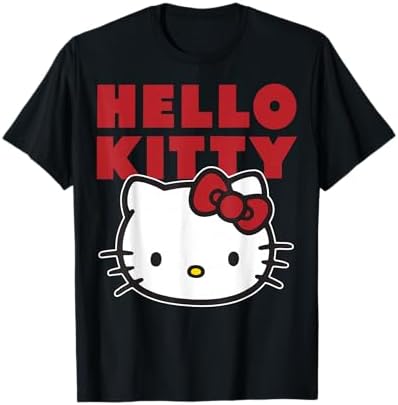 Amazon.com: Hello Kitty Classic Fit T-Shirt - Adult Black Crew