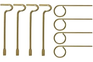 ALICO Interior Door Key for Bathroom Door, Bedroom Door Key Pin for Door Knobs or Levers - 8 Pack