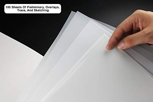 image for Bellofy Tracing Paper Pad 100 Sheets – Translucent Tracing Paper for