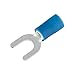 Gardner Bender 10-114 Terminal Spade, 16-14 AWG, Stud Sz 8-10, Blue (100 pk), Actuant