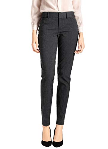 Womens Straight Pants Stretch Slim Skinny Solid Trousers Casual