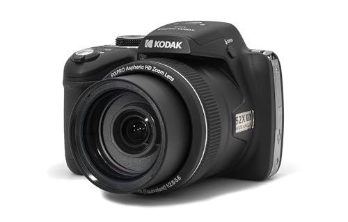 KODAK Pixpro Astro Zoom AZ426 - Digitale Bridge-Kamera, 42X optischer Zoom, 24-mm-Weitwinkel, 20 Megapixel, 3-Zoll-LCD, Full HD 1080p Video, Li-Ionen-Batterie - Schwarz