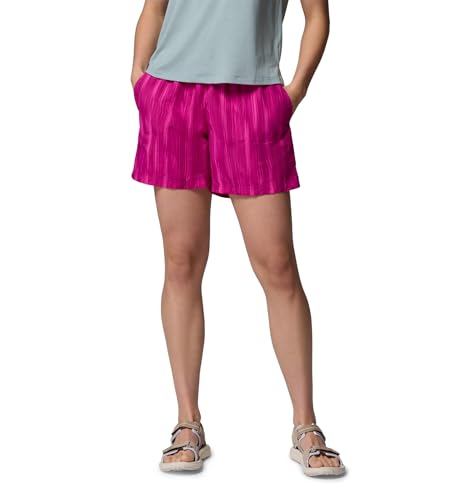 Columbia Women's Sandy River Printed Short III, Fuchsia/Shimmer, Small x 5