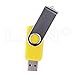 LHN 2GB Swivel USB Flash Drive USB 2.0 Memory Stick (Yellow)