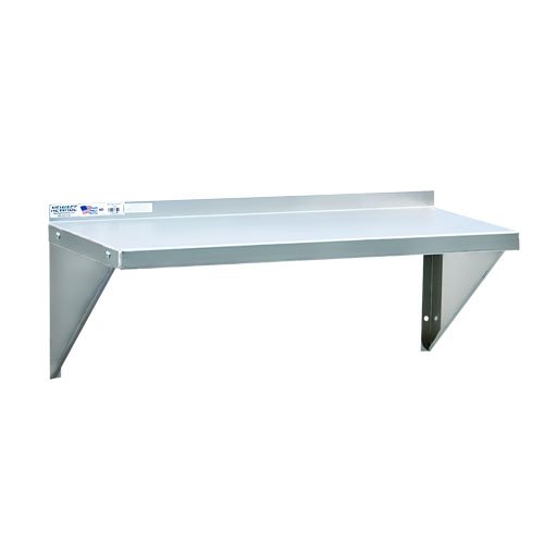 Newage Industrial NS675A Solid Aluminum Wall Shelf, 12" Diameter x 24" Length, Heavy Duty, 12 gal