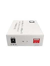 Conversor de medios de fibra Gigabit de modo único   Módulo de fibra integrado 12.4 mi (12,42 millas) SC   a UTP Cat5e Cat6 10 100 1000 RJ 45   Auto Sensing Gigabit o Fast Ethernet Speed   Marco gigante   Soporte LLF