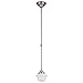 Design Classics 6-Inch Hanging Schoolhouse Mini-Pendant Light in Satin Nickel Finish