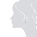 Sterling Silver Tennis Earrings