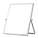 Ozzptuu Portable Small Dry Erase White Board Desktop Whiteboard Easel 360 Degree Reversible to Do List Notepad for Office Home School (7.09x9.45 inch/18x24cm)