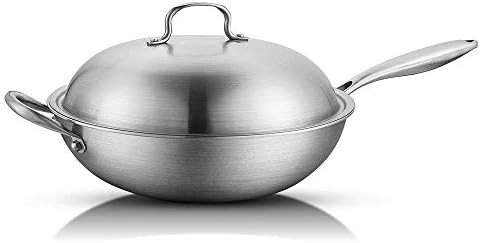 激安価格と即納で通信販売 平底ステンレス鍋無煙焦げ付き防止鍋フライパン簡単な家庭用油の少ない掃除が簡単な鍋