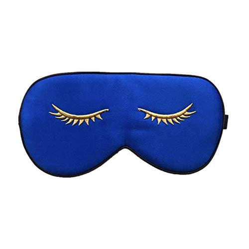 townssilk Silk Sleep mask with Adjustable Strap,Comfortable and Super Soft Eye mask Ultimate Sleeping aid RoyalBlue pattern4 — image 1