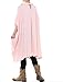 Mordenmiss Women's Doll Collar Casual Sleeveless Top With Big Pockets XL Style 1-Pink