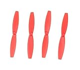 Anbee 4pcs Propeller Blades Rotor for Parrot Minidrone Rolling Spider, Airborne Cargo Drone, Airborne Night Drone, Hydrofoil Drone, Red