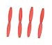 Anbee 4pcs Propeller Blades Rotor for Parrot Minidrone Rolling Spider, Airborne Cargo Drone, Airborne Night Drone, Hydrofoil Drone, Red