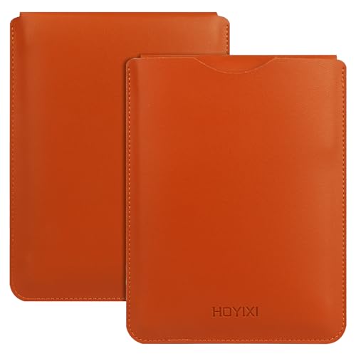 HoYiXi Universal Sleeve Case for 6-inch Kindle/Kobo/Voyaga/Lenovo/Pocketbook/Tolino E-Book E-Reader Lightweight Leather Sleeve Bag Pouch for 6-inch E-Book, Brown