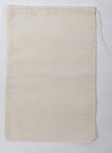 Celestial GiftsMuslin Bags 100pcs 5x8, 100% Cotton Drawstring Bags for Party Favors and Spice Bags - Made in USA (Natural Hem & Drawstring)
