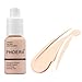 2PCS Matte Oil Control Concealer Foundation Cream,30ml Natural Moisturizing Highlighting Long Lasting Waterproof Matte Liquid Foundation