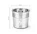 1 Pcs Stainless Steel Reusable iperEspresso Capsule Refillable Coffee Filter X9 X8 Y5 Y3 Coffee Filter Baskets Capsules Coffee Machine (silver) (silver)