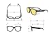 MAGID Y50 Safety Glasses, ANSI Z87.1, Anti-Fog UV Protection, Amber Lens, Side Shields, Black Frame, 1 Pair, Y50BKAFA