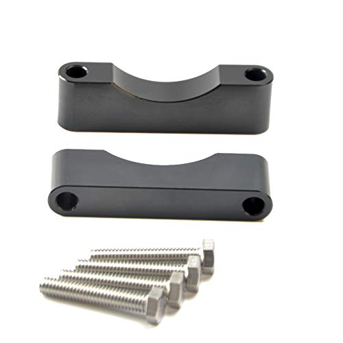 Black Front Fender Spacer Bracket Kit for 21'' Fender Fit 1997-2013 Harley Touring Electra Glide Road King Street Glide FLT FLH Models