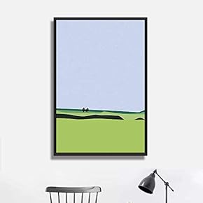 Framed Canvas Wall Art for Living Room, Bedroom Minimalistic Landscape II Canvas Prints for Home Decoration Ready to Hang - 16x24 inches