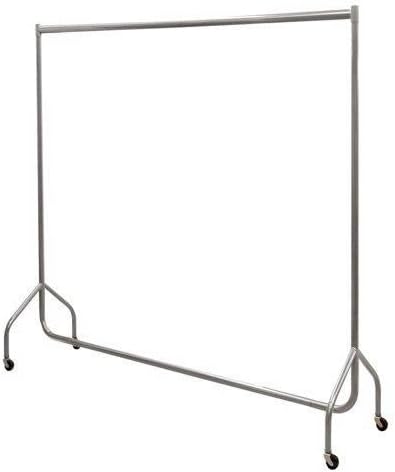 The Shopfitting Shop HEAVY DUTY SILVER GREY Clothes Rail 3ft Long x 5ft High Garment Storage Rack 32mm Steel Tube - Image 5