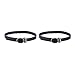 Diamondo Women Leather Shoelaces Shoes Belt Ankle Strap Band for High Heels (Black)