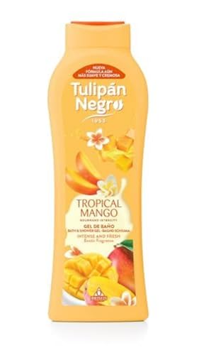 Tulipán Negro – Gel de Baño Tropical Mango 650 ml | Hidratación Profunda con Extracto de Mango Natural | Aroma Exótico y Duradero | Piel Suave, Hidratada y Revitalizada