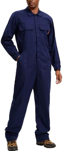 Amazon.com: Men's Cotton Industrial Boiler Suit (Coveralls) with