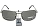 Big and Tall Aviator Sunglasses Extra Large (Gunmetal/Grey)