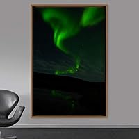 Framed Canvas Wall Art Night View Landscape Canvas Prints Home Artwork Decoration for Living Room,Bedroom - 16x24 inches