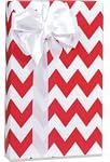 Red Chevron Gift Wrap 15 Foot Roll Wrapping Paper