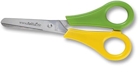 Folia Bringmann Children's Craft Scissors 'Rund', 13.5 CM, with "increments, for Left-Handers