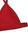 SweatyRocks Women's Sexy Bathing Suits Solid Thong Adjustable Strap Triangle Bikini Set Red M