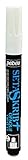 Pebeo Setaskrib+ Opaque Bold Tip Fabric Marking Pens, 4mm, White