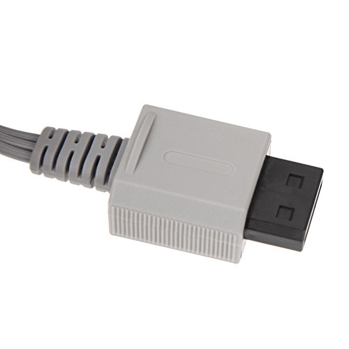 image for Wii/Wii U AV Cable, Obeka 6FT 1.8M Composite Retro 3 RCA Gold-Plated C