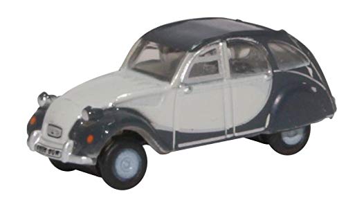 Oxford Diecast 1:148 Citroen 2CV Charleston Two Tone Grey Collectable model NCT006