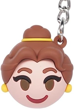 DEZHAN TV Movies Belle Princess Beauty Beast Keychain, Zinc Alloy