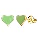 33 Pairs 18K Gold Plated Mixed Colorful CZ Earrings Flower Cute Animal Butterfly Mouse Heart Shape Star Lollipop Ladybug Faux Pearl Stud Earring Set New Year Christmas Gift for Girls Kids