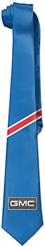 GPOPA GMC LOGO Black Polyester Silk Tie For Men