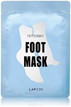 LAPCOSFoot Mask, Moisturizing Spa Treatment with Peppermint and Lavender, Repair Dry Cracked Heels & Feet, Korean Beauty Favorite, 1-Pack