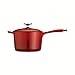 Tramontina Bestow Enameled Cast Iron Sauce Pan with Lid, 2.5-quart, Red