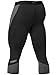 DRSKIN Men’s 3/4 Compression Tight Pants Base Under Layer Running Shorts Warm Cool Dry (CA NP B-G817, L)