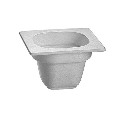 TableTop King CW360N 6 1/8" x 6 3/8" x 4" Natural 1/6 Size Deep Cast Aluminum Food Pan