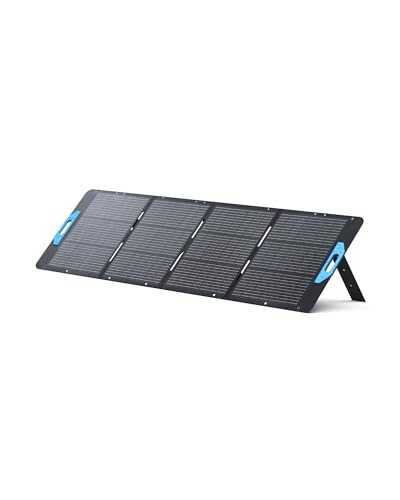 Anker Solix Ps200 Solarpanel Mit Verstellbarem Ständer, 200W Faltbares Solarladegerät, Ip67 Wasserdicht, 23% Höhere Umwandlung &Amp; Effizienz, Für Camping, Wohnmobil, Stromausfall