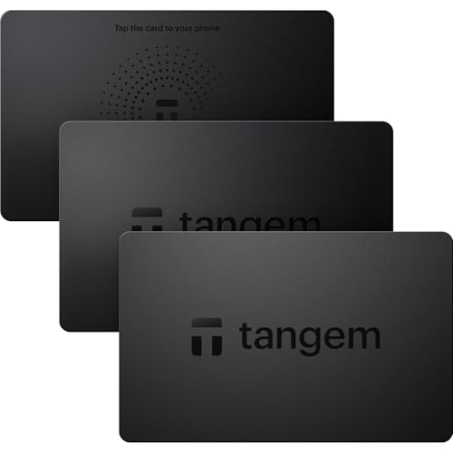 Tangem Security Card Pack of 3 – NFC Digital Asset Protection – 100% Offline Cold Storage – Compact Design