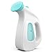 Villini Garment Steamer - Handheld Fabric Steamer - Wrinkle Remover for Clothes with Fast Heat-up Function - Lightweight Mini Steamer for Home and Travel (White/Blue)